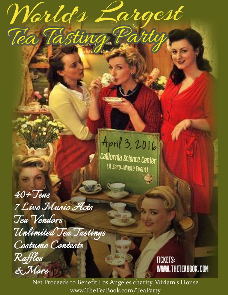 April 3rd Tea Tasting at California Science Center - Retro Flyer