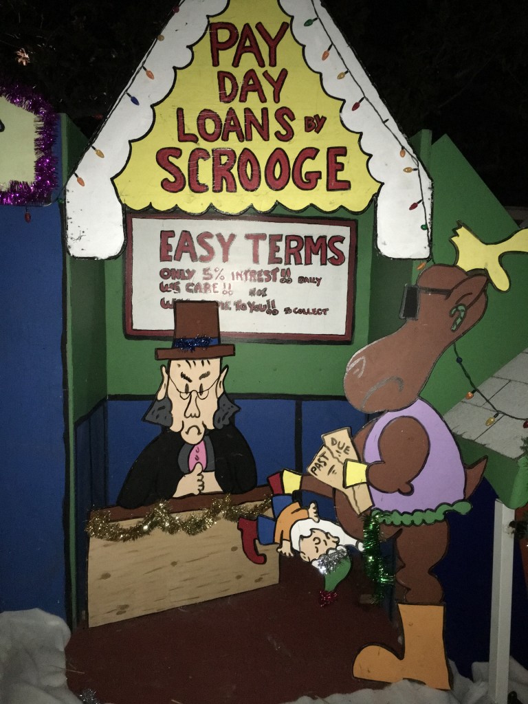 Scrooge Christmas display